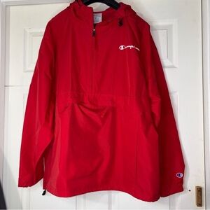 Champion mens Bright Red Pullover 2XL